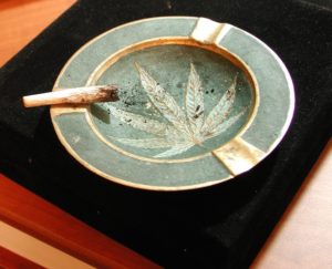 Ashtray joint roach personal smoke toke leaf 